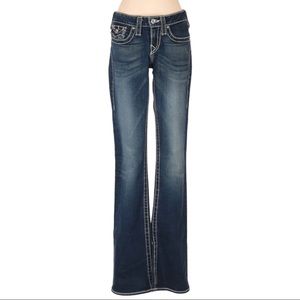 True Religion Crystal Embellished Dark Denim Jeans